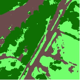 Predicted land cover labels